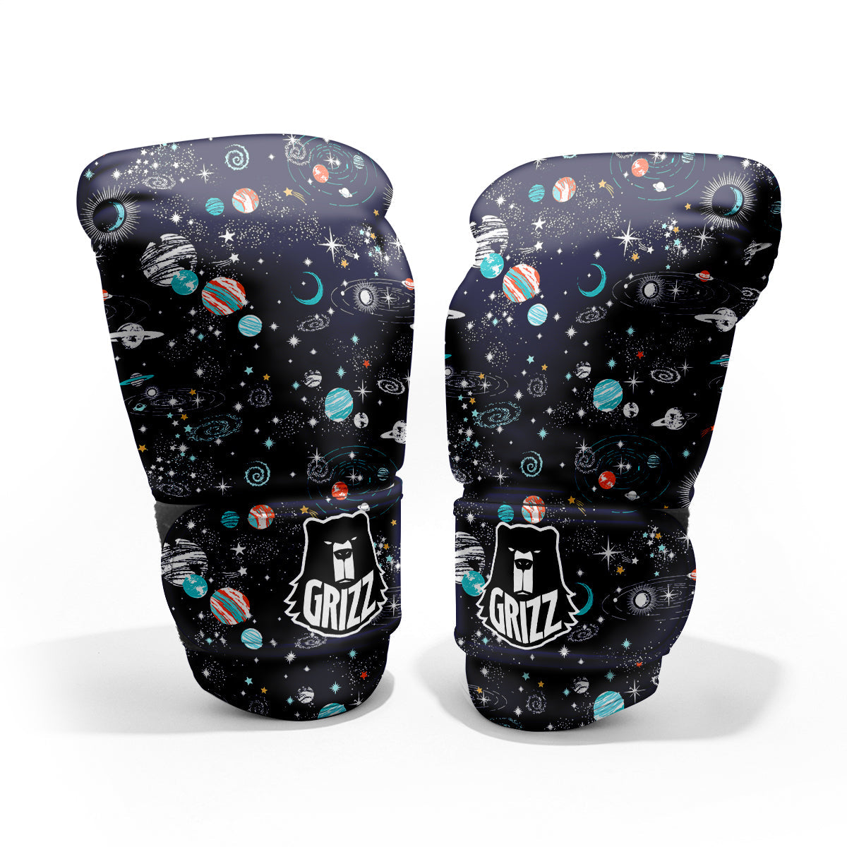 Outer Galaxy Space Universe Print Pattern Pro Boxing Glove