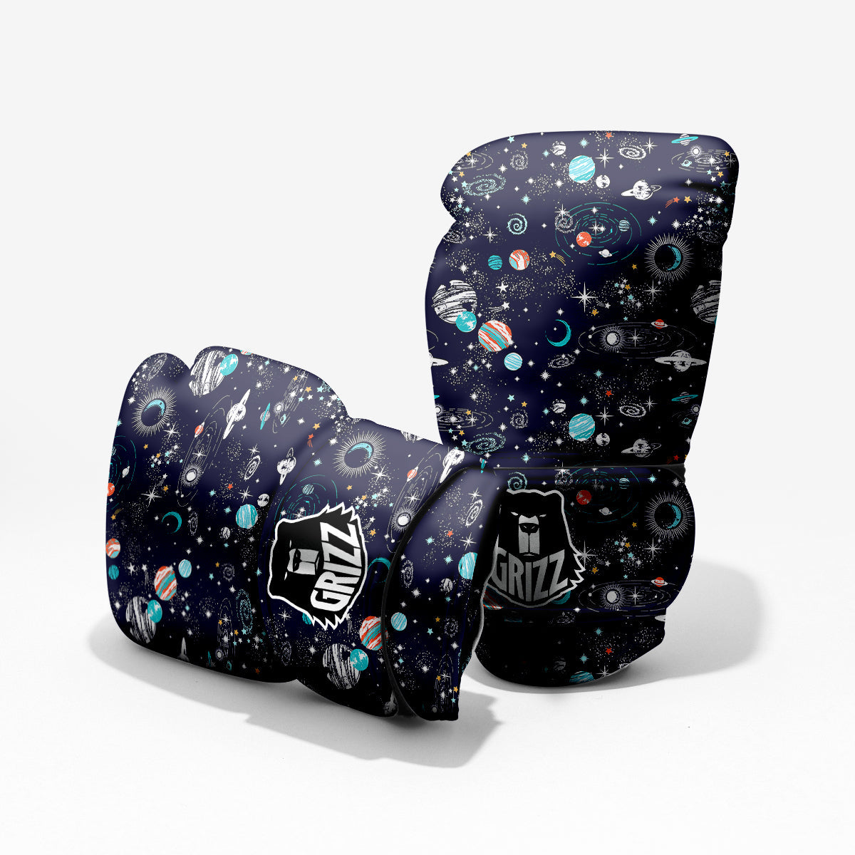 Outer Galaxy Space Universe Print Pattern Pro Boxing Glove