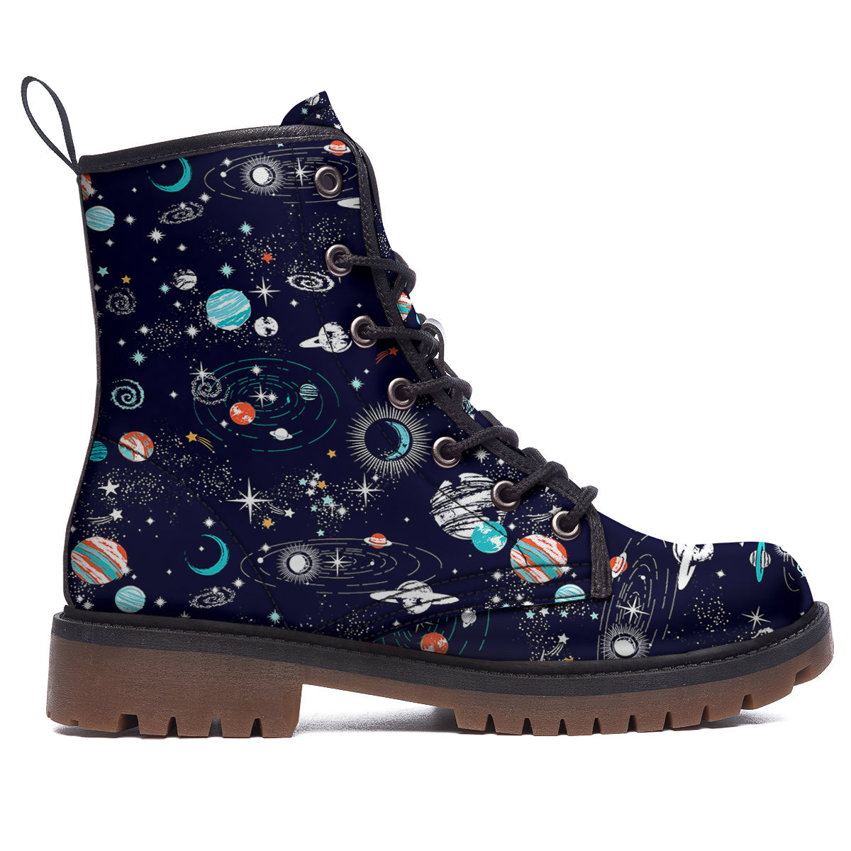 Outer Galaxy Space Universe Print Pattern Work Boots-grizzshop