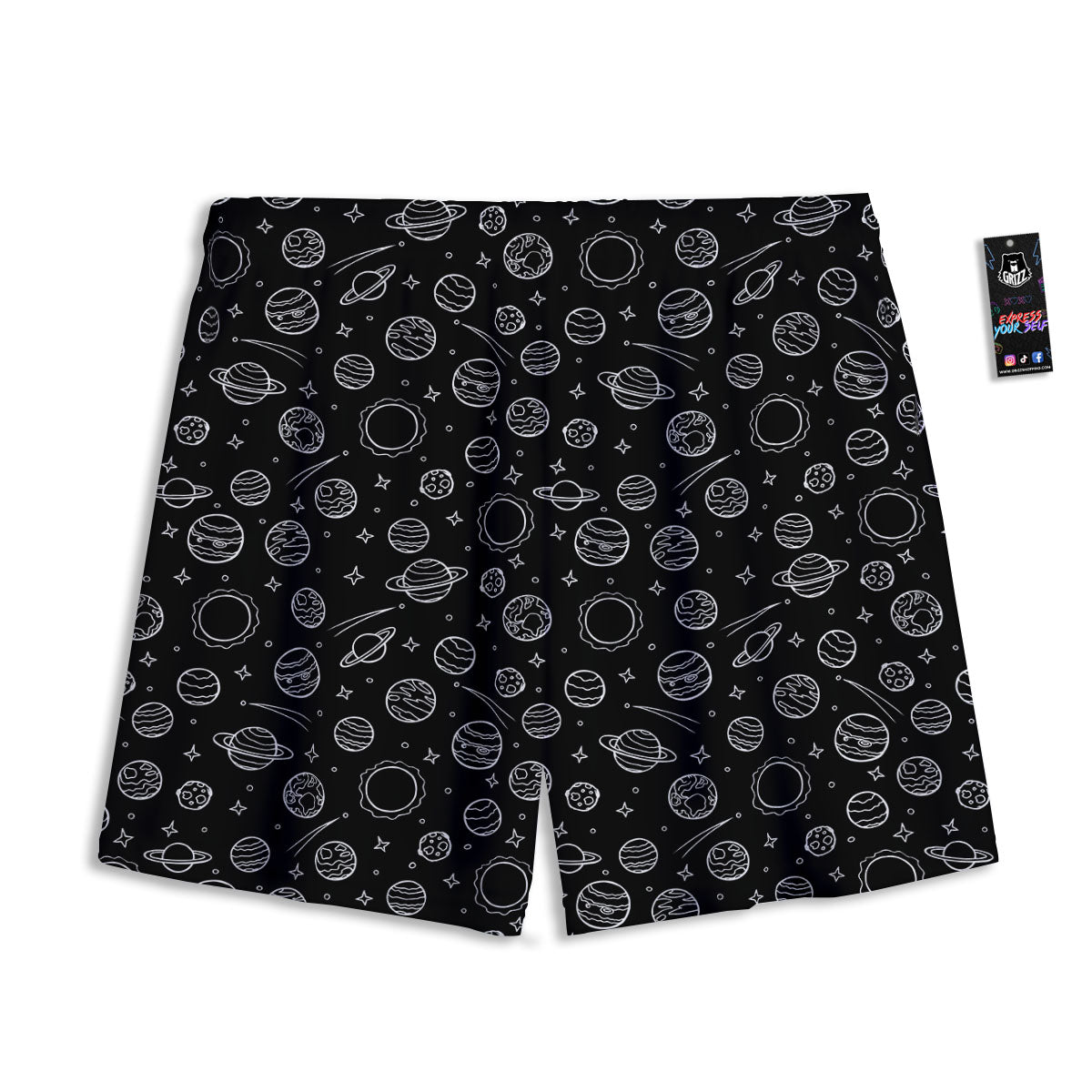 Moving Illusion Optical Green Hive Mesh Shorts