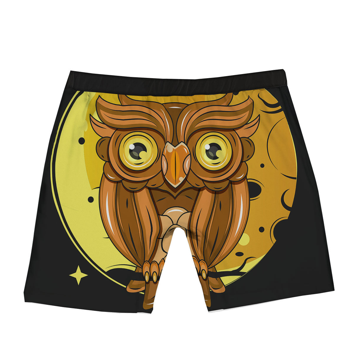 Owl At Night Print Boxer Briefs-grizzshop