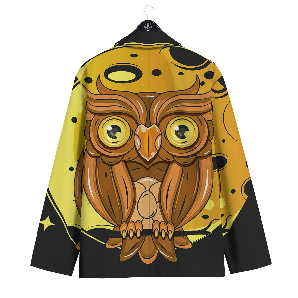 Owl At Night Print Men's Sport Coat-grizzshop