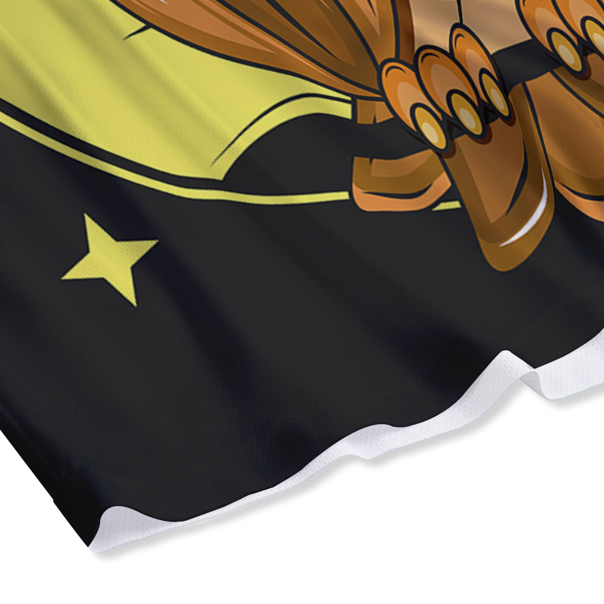 Owl At Night Print Mesh Shorts