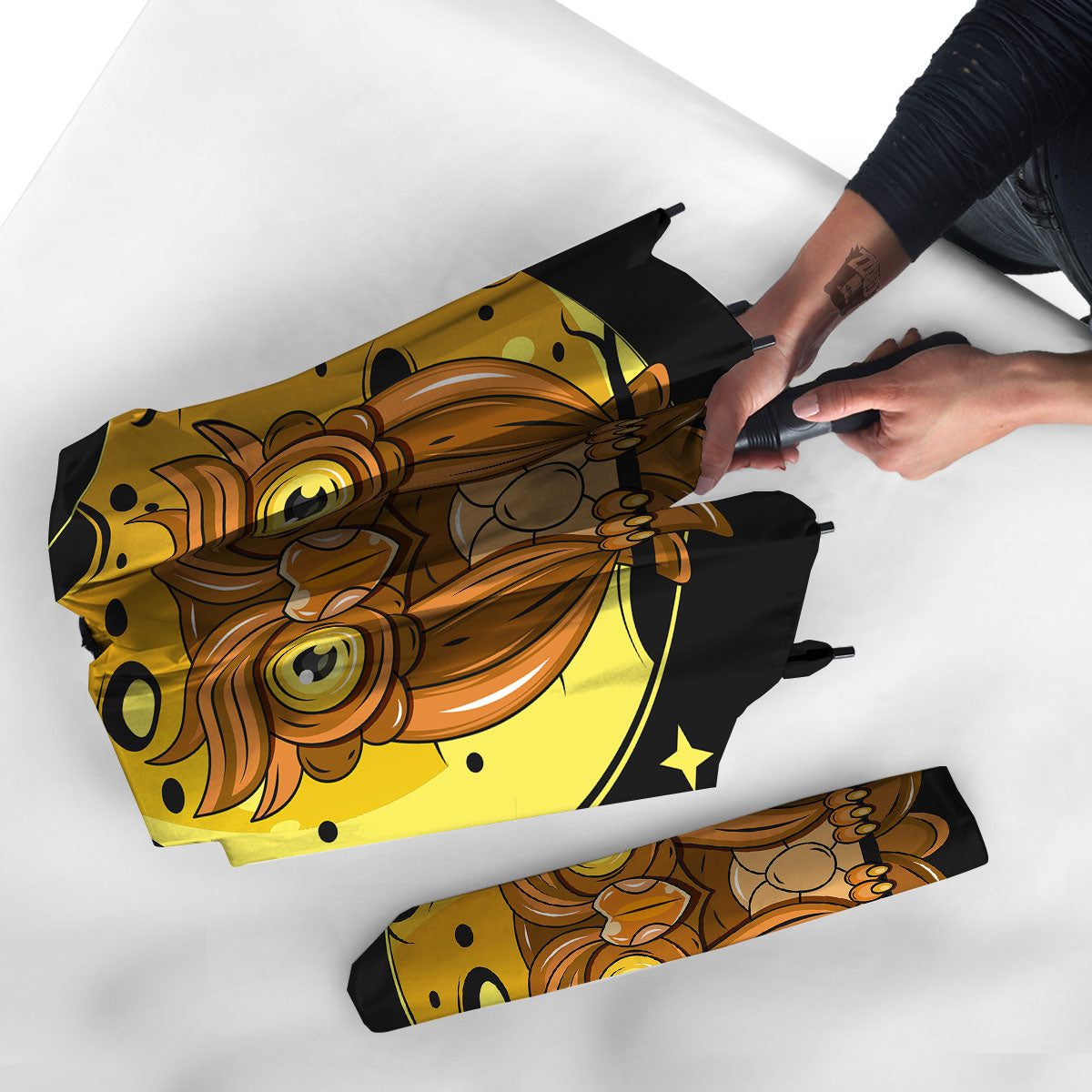 Owl At Night Print Umbrella-grizzshop