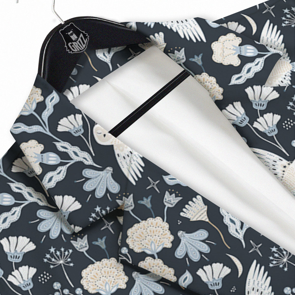 Owl Bohemian Print Pattern Men's Sport Coat-grizzshop