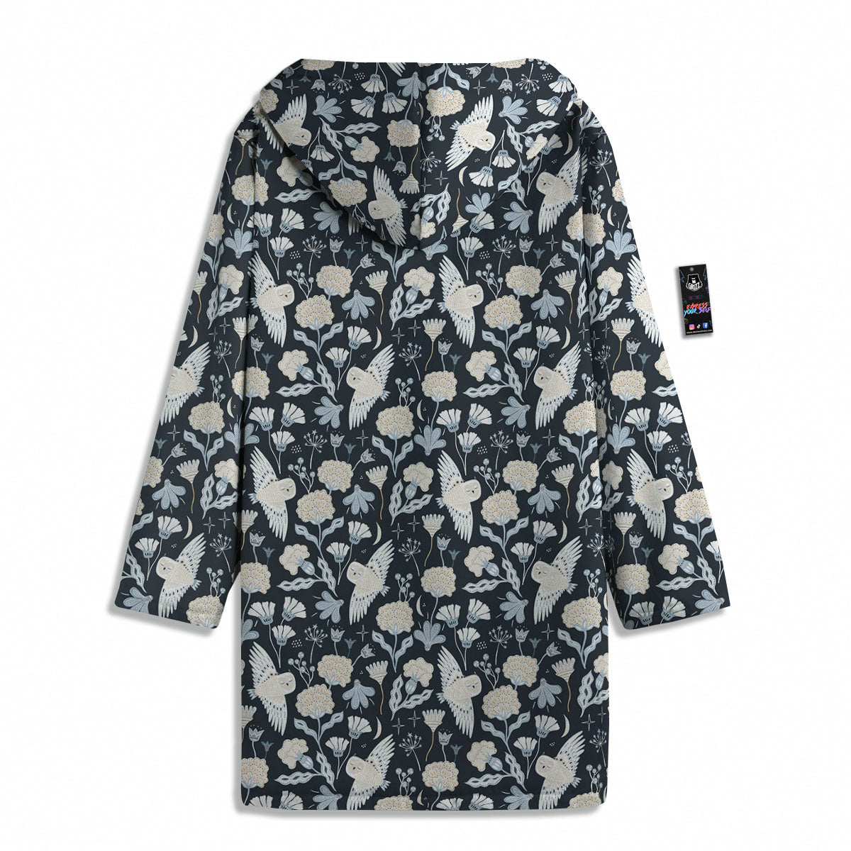 Owl Bohemian Print Pattern Men's Windbreaker Jacket-grizzshop