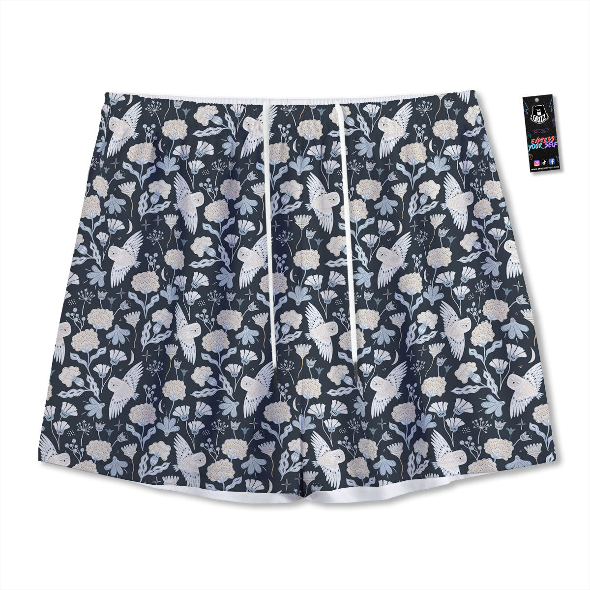 Moving Illusion Optical Green Mesh Shorts