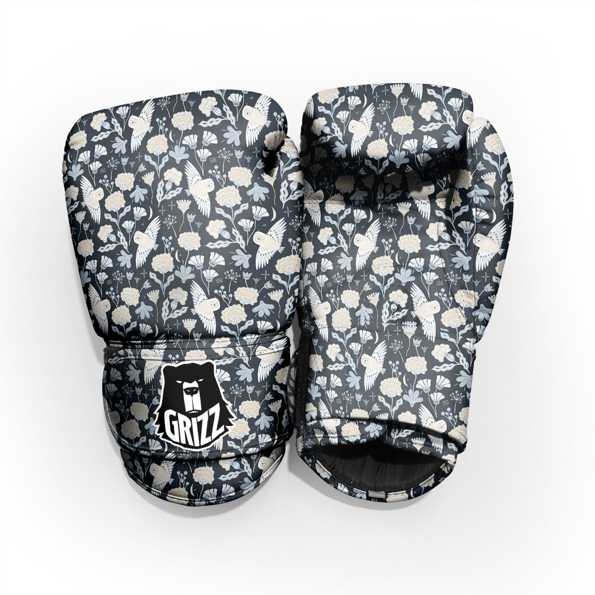 Owl Bohemian Print Pattern Pro Boxing Glove