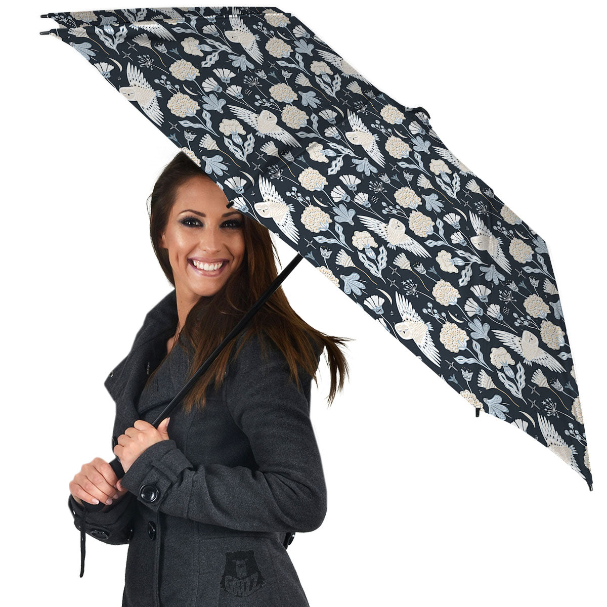 Owl Bohemian Print Pattern Umbrella-grizzshop