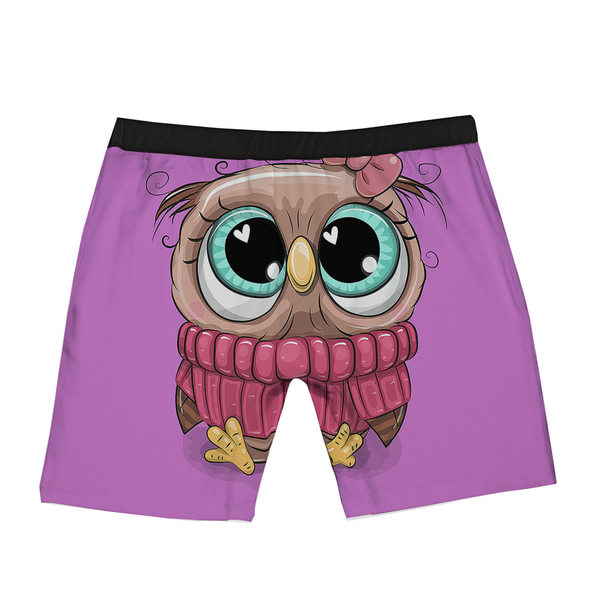 Owl Cute Print Boxer Briefs-grizzshop