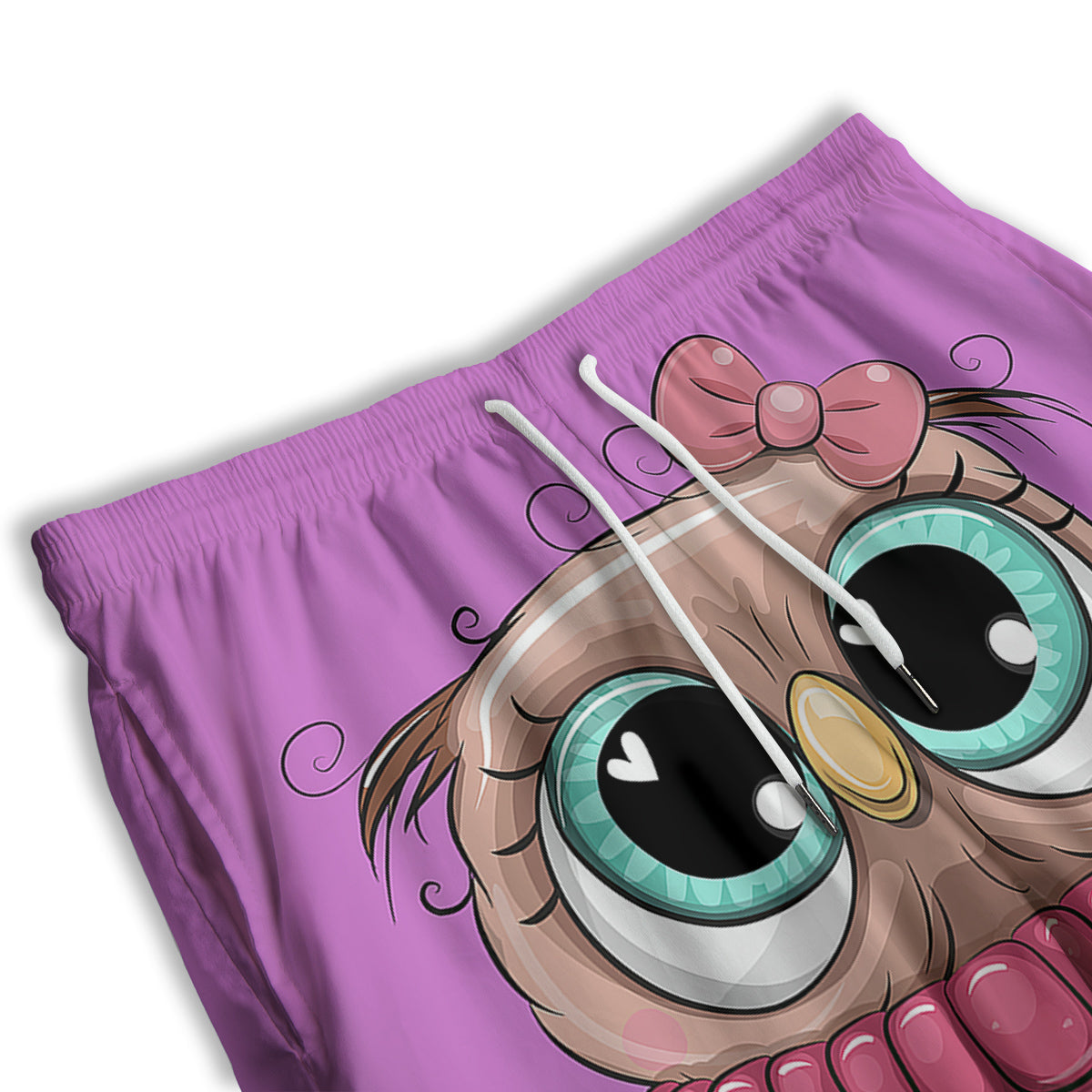 Pink Pastel And White Cow Print Men's Athletic Shorts