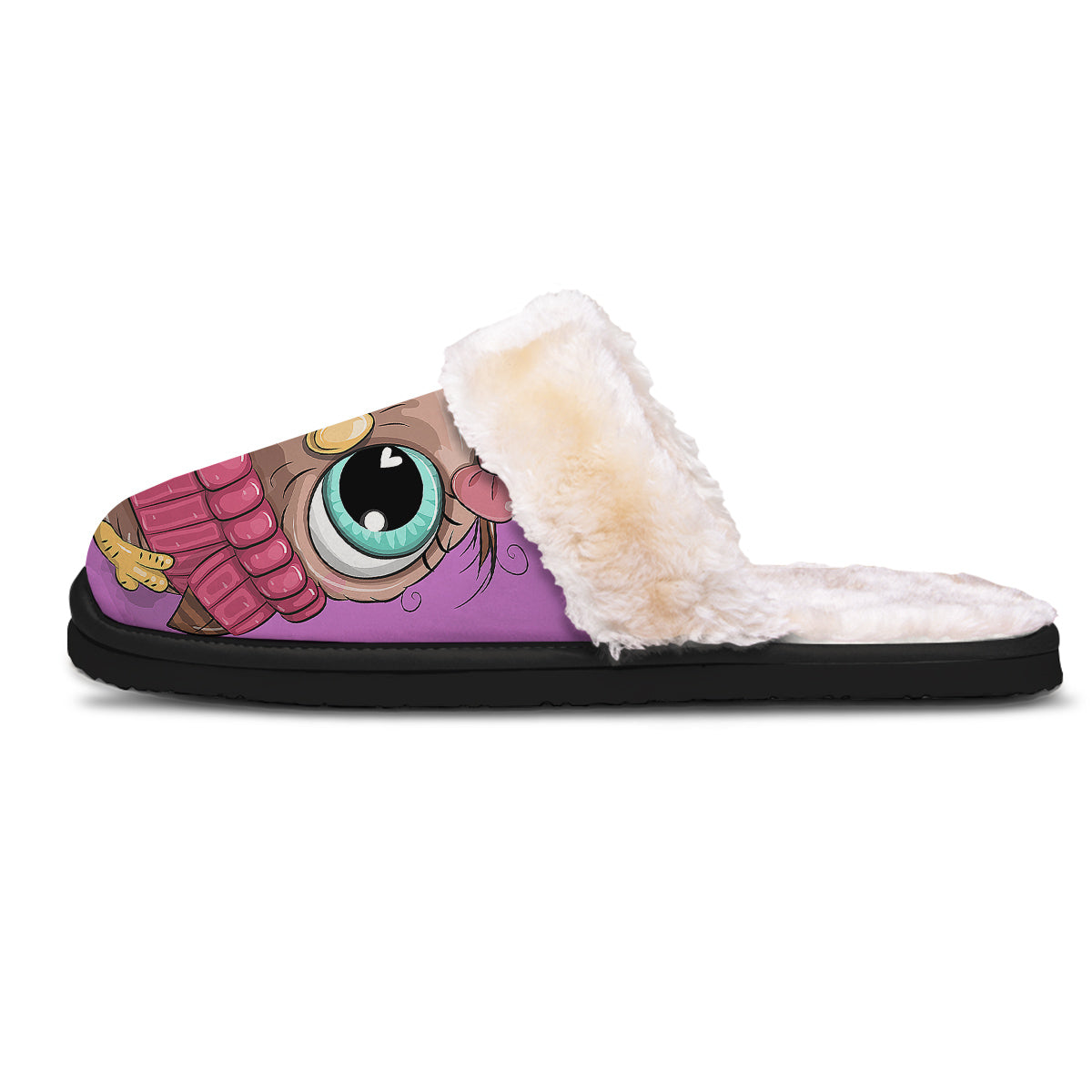 Owl Cute Print Slippers-grizzshop