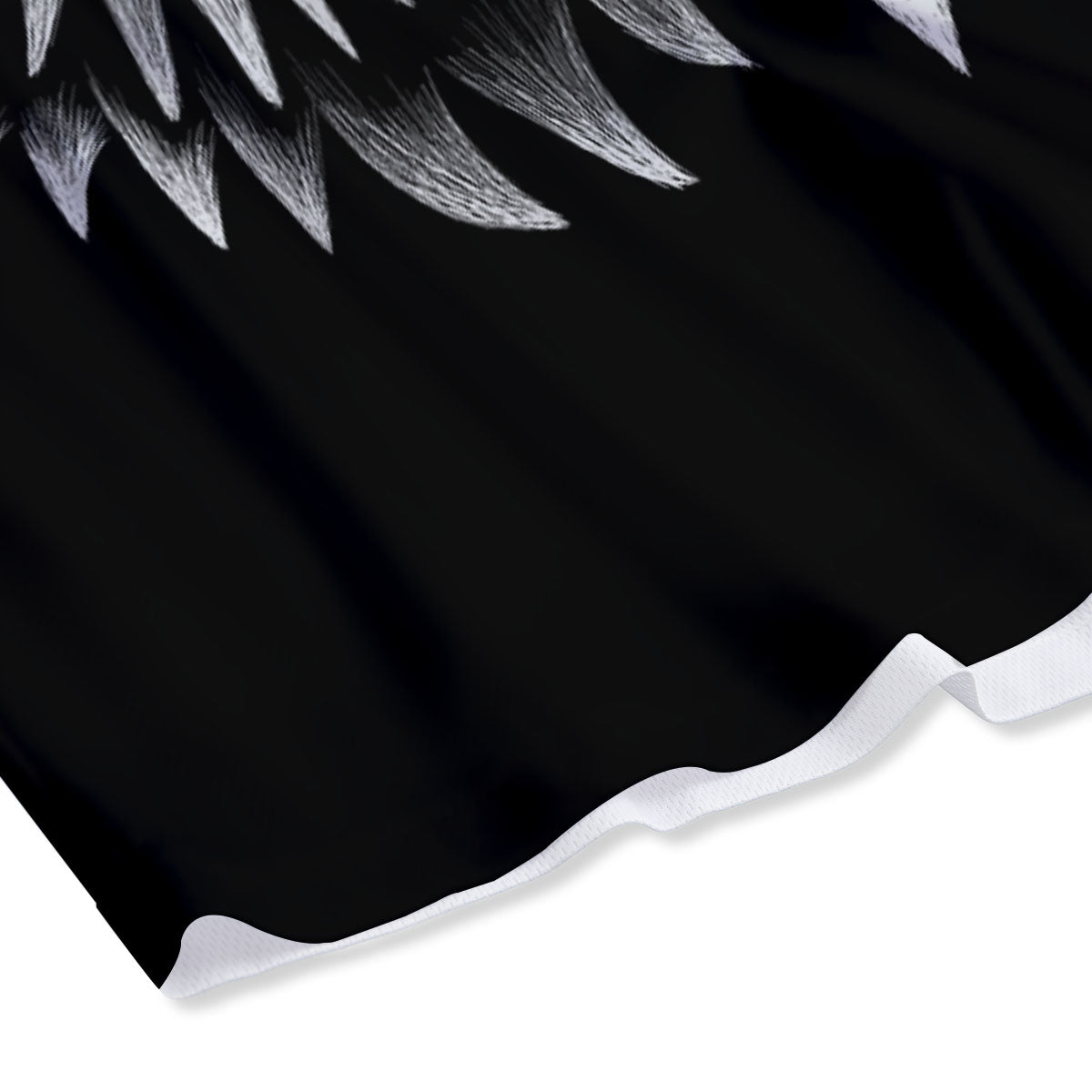 Owl Eyes Print Mesh Shorts