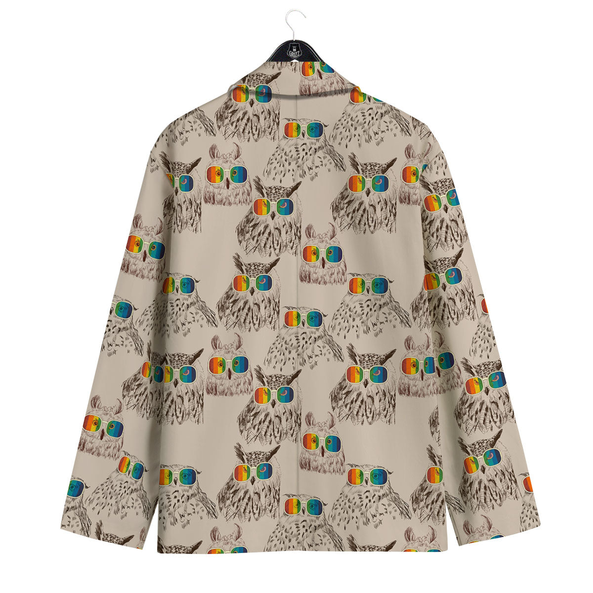 Owl Glasses Print Pattern Men's Sport Coat-grizzshop