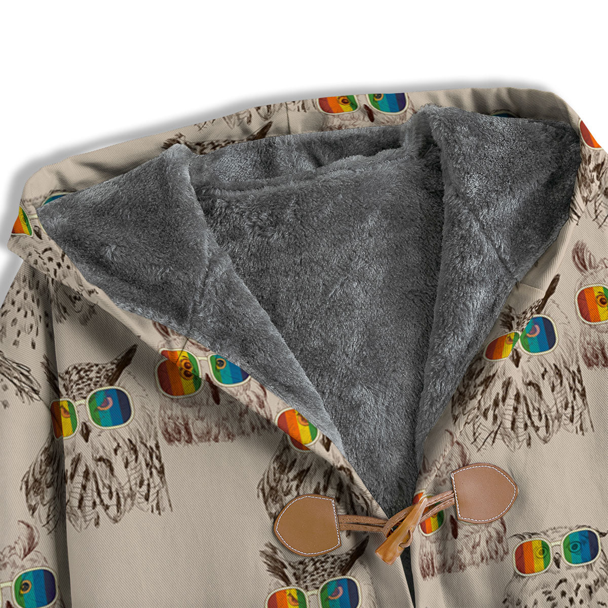 Owl Glasses Print Pattern Men's Windbreaker Jacket-grizzshop