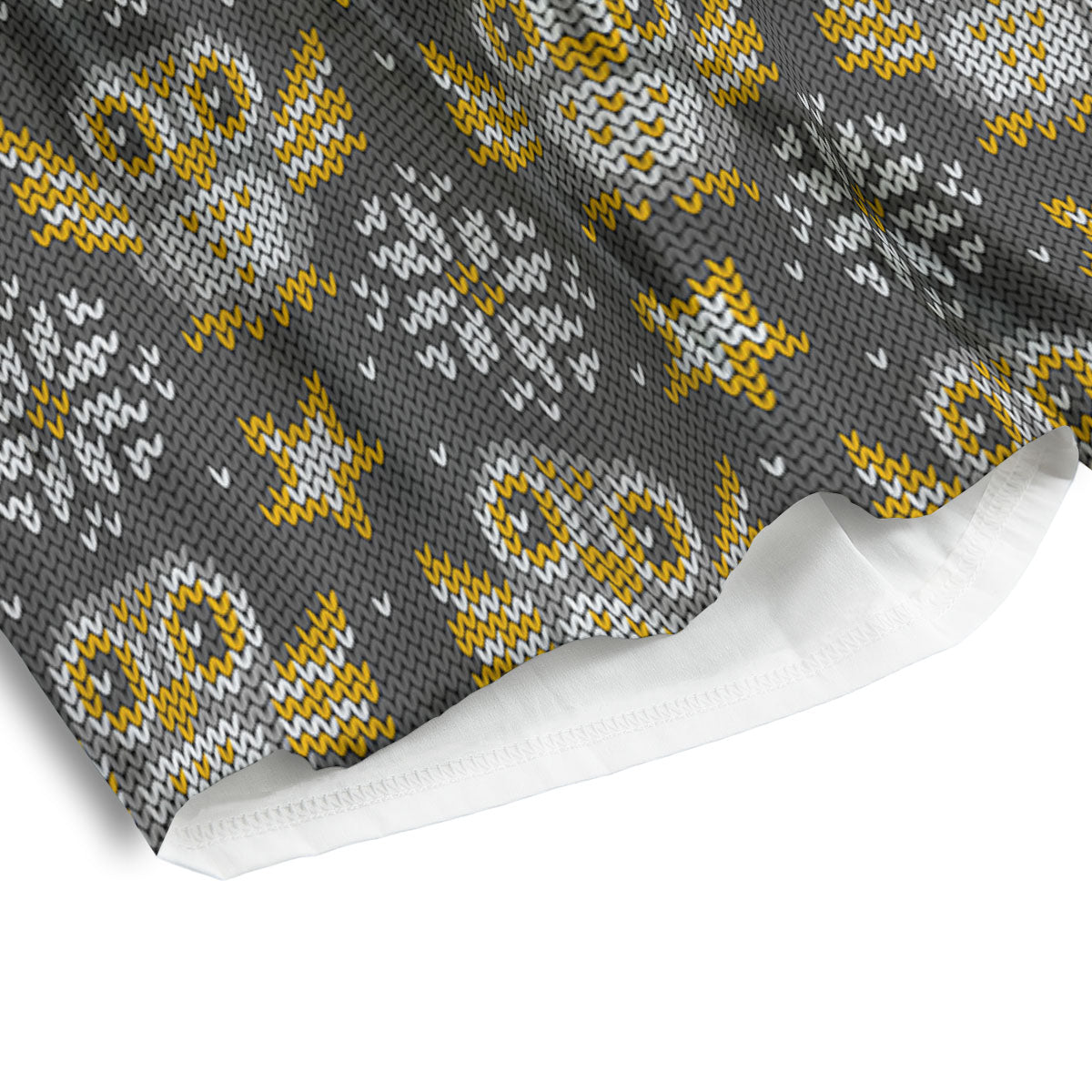 Owl Knitted Print Pattern Men's Athletic Shorts