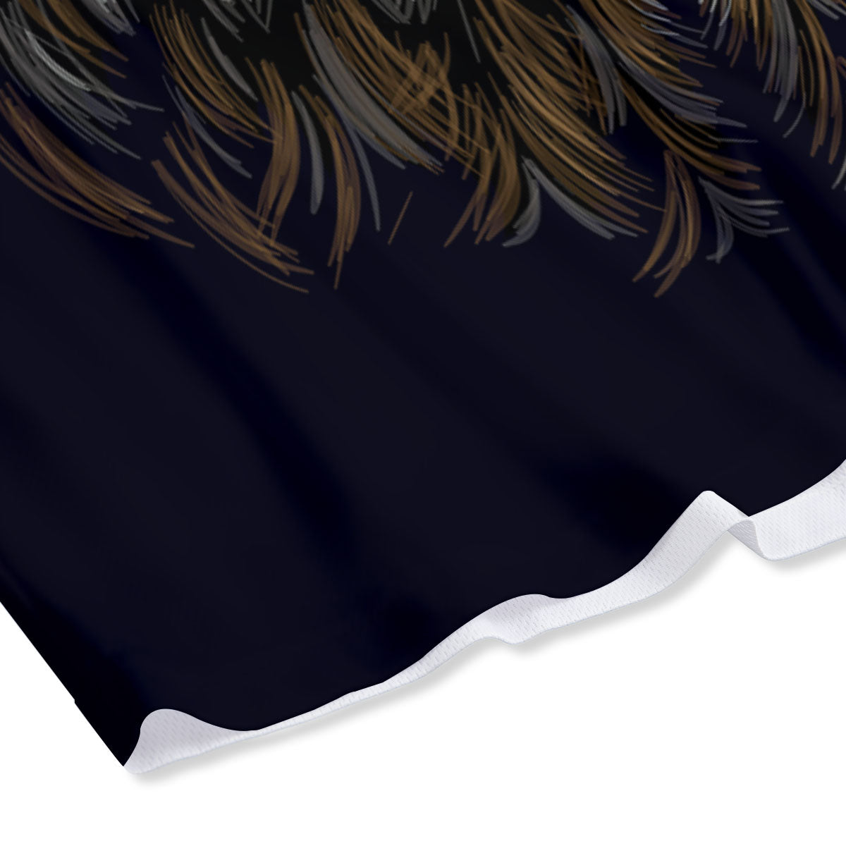 Owl Portrait Print Mesh Shorts