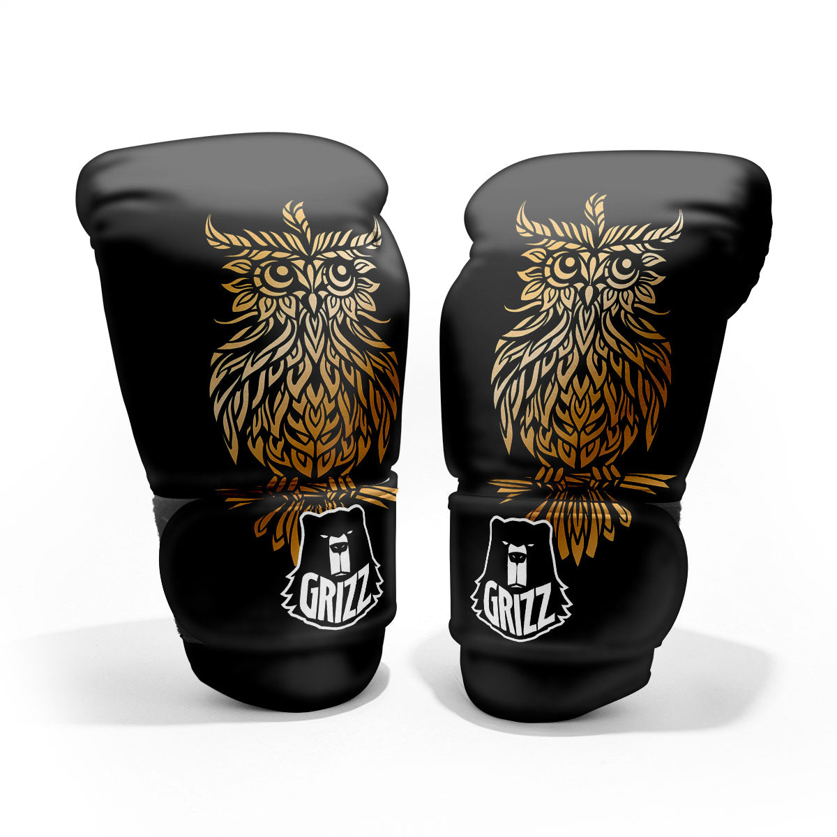 Owl Spiritual Golden Print Pro Boxing Glove