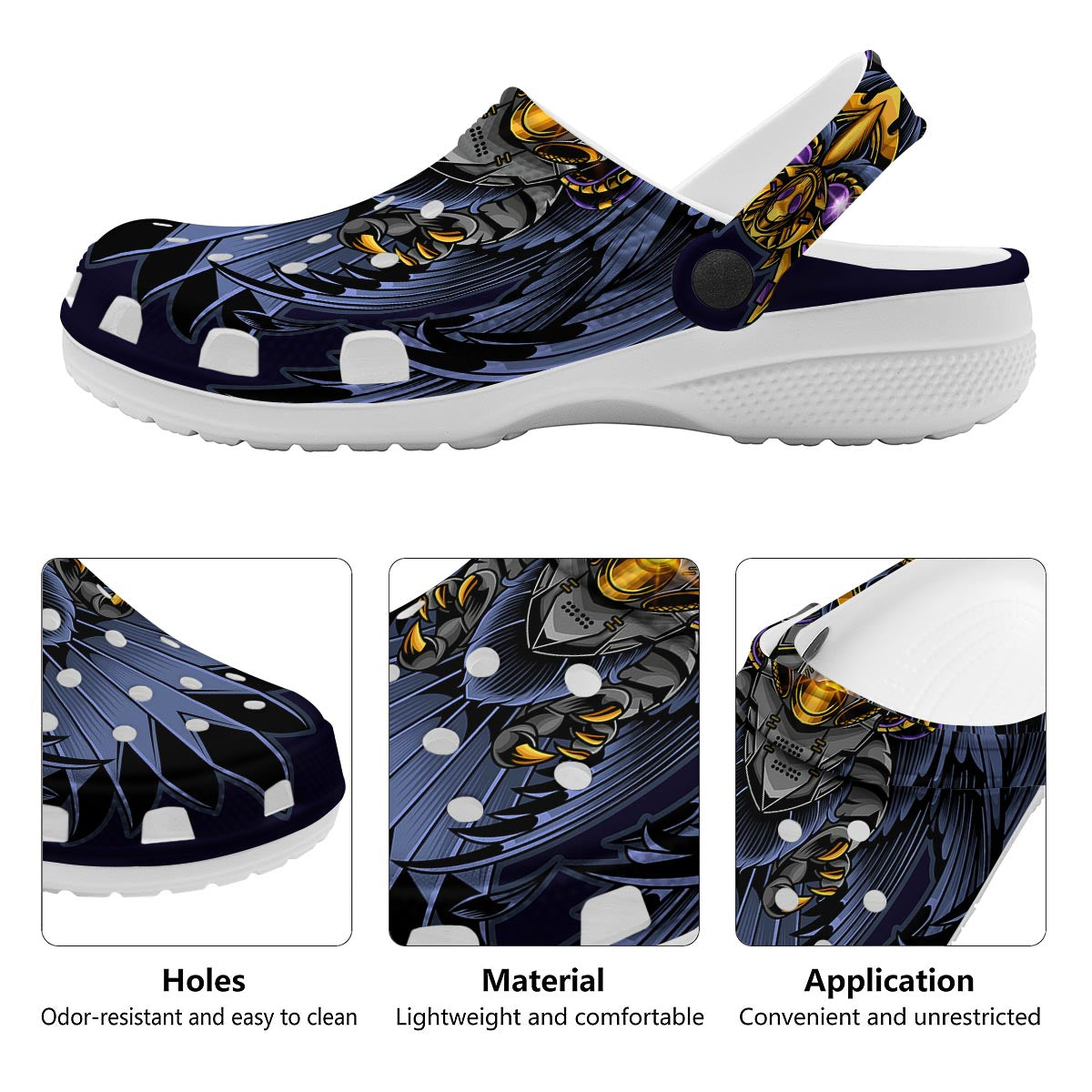 Owl Steampunk Print Clog-grizzshop