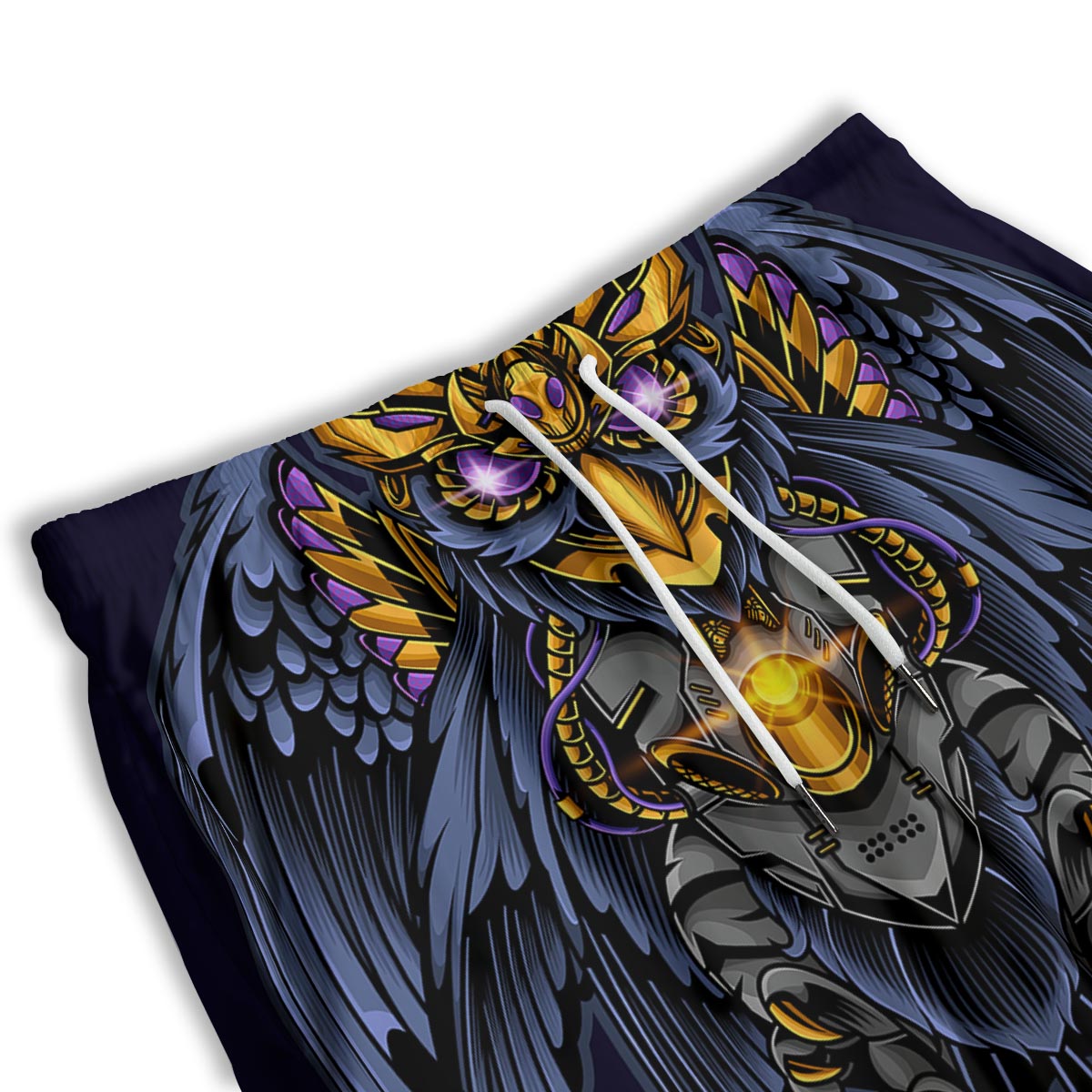 Owl Steampunk Print Men's Athletic Shorts