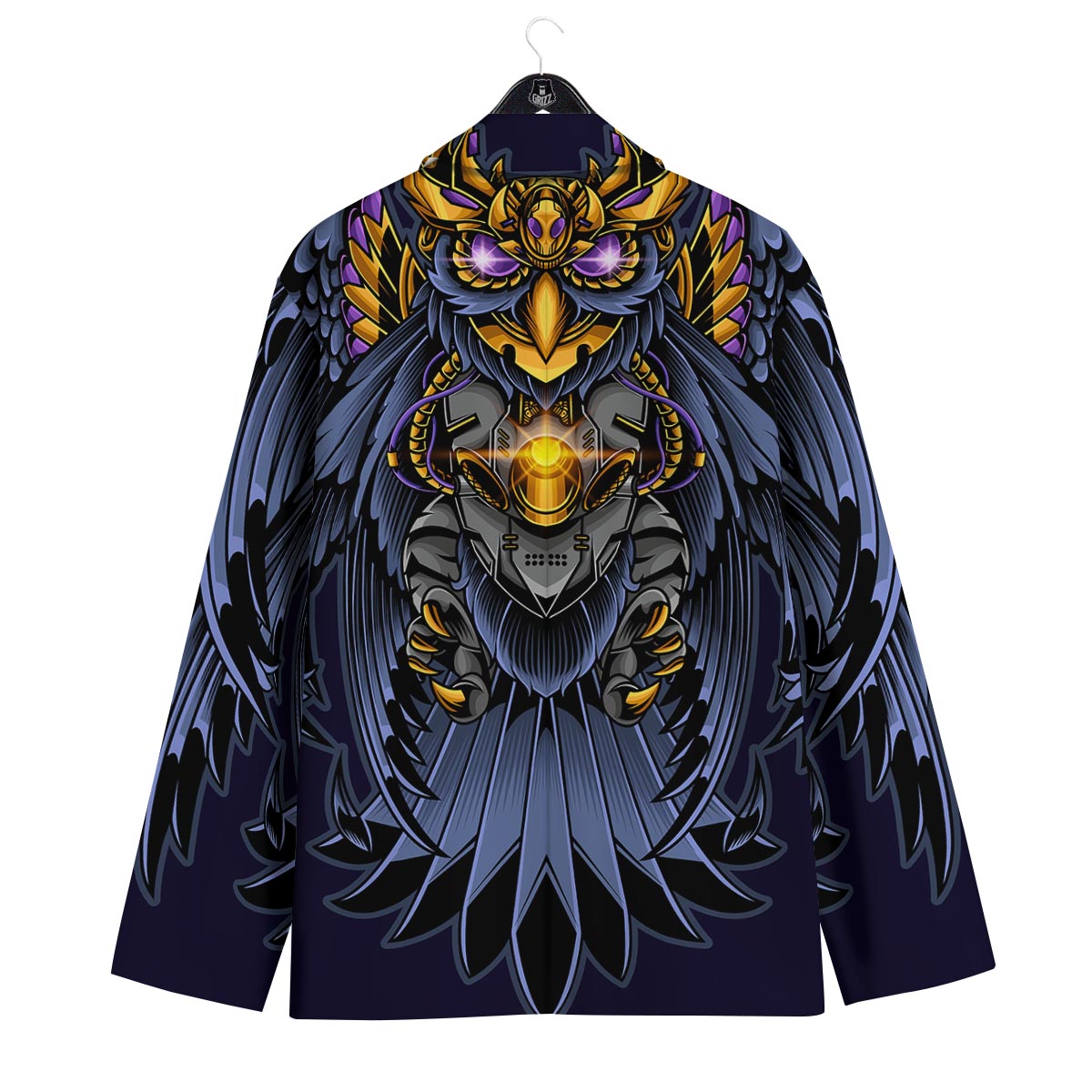 Owl Steampunk Print Men's Sport Coat-grizzshop