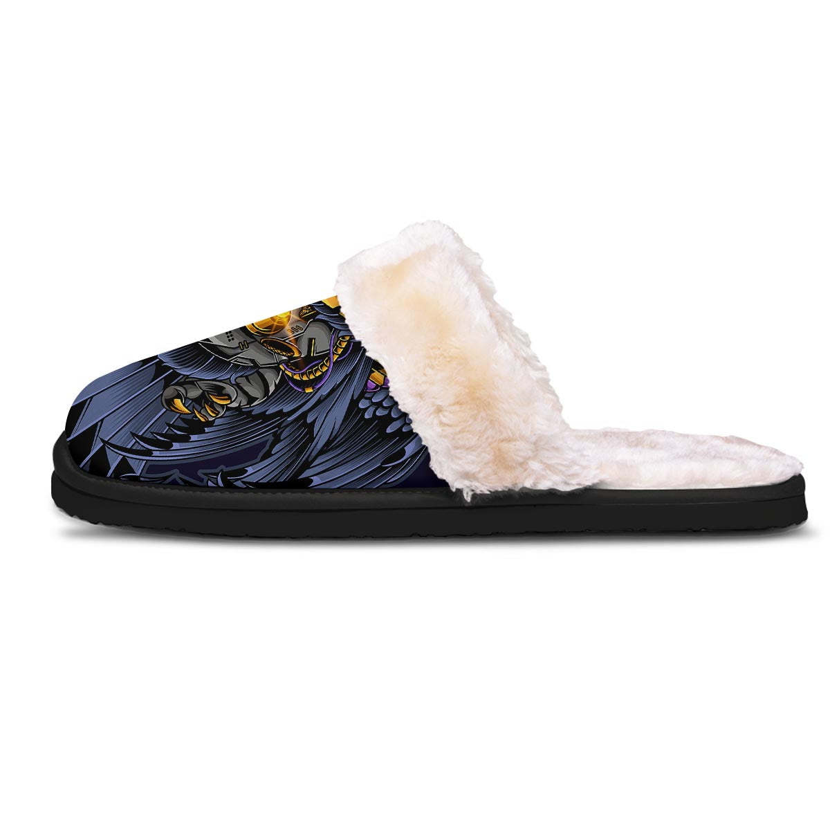 Owl Steampunk Print Slippers-grizzshop