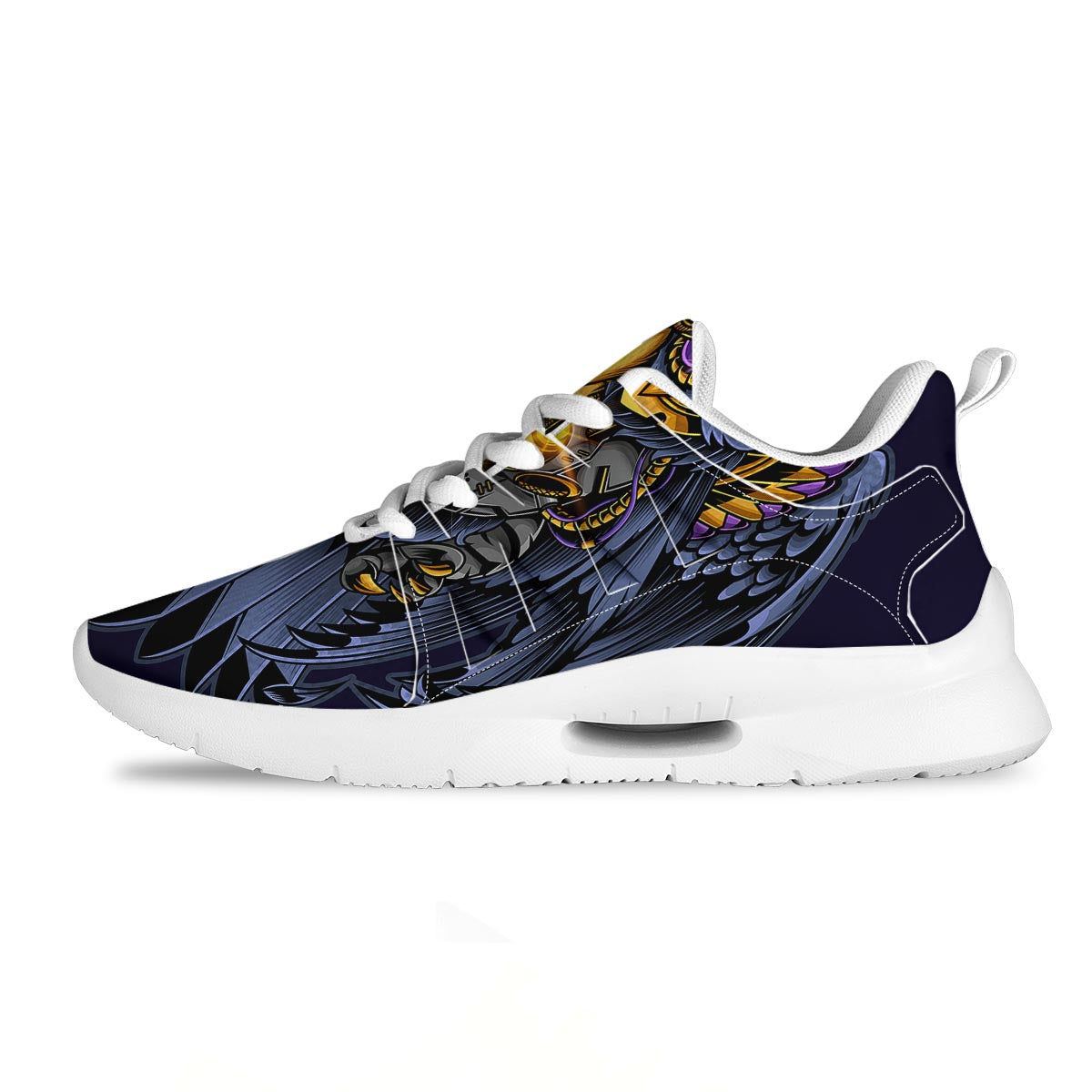 Owl Steampunk Print Tennis Shoes-grizzshop
