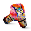 Owl Watercolor Paint Boxing Gloves-grizzshop