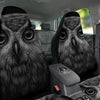 Owl White And Black Print Car Seat Covers-grizzshop