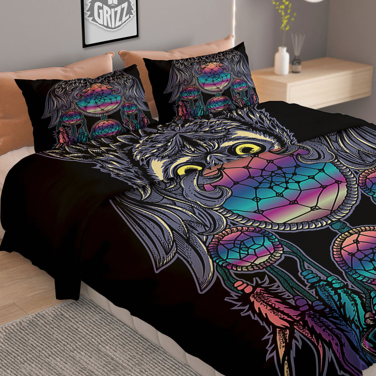 Painting Horse Vintage Print Duvet Cover Bedding Set