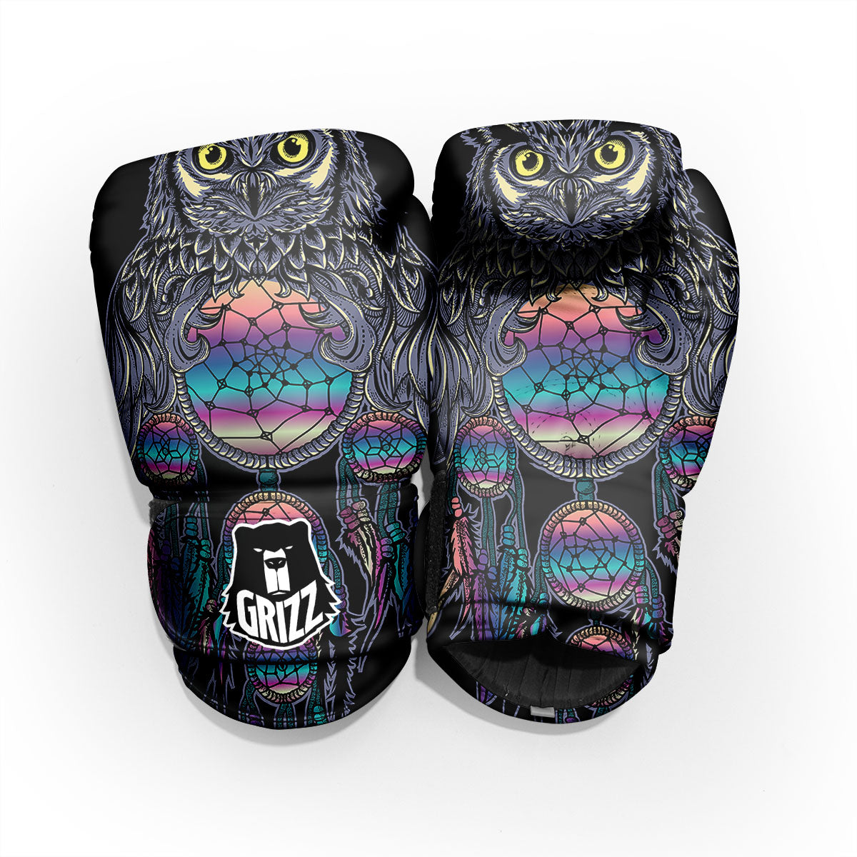 Owl With Dreamcatcher Print Pro Boxing Glove