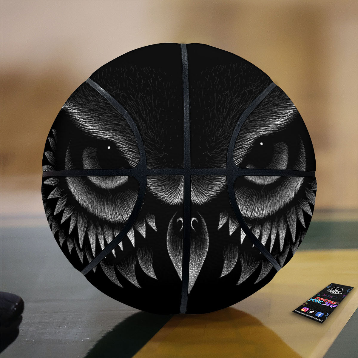 Owl Eyes Print Basketball
