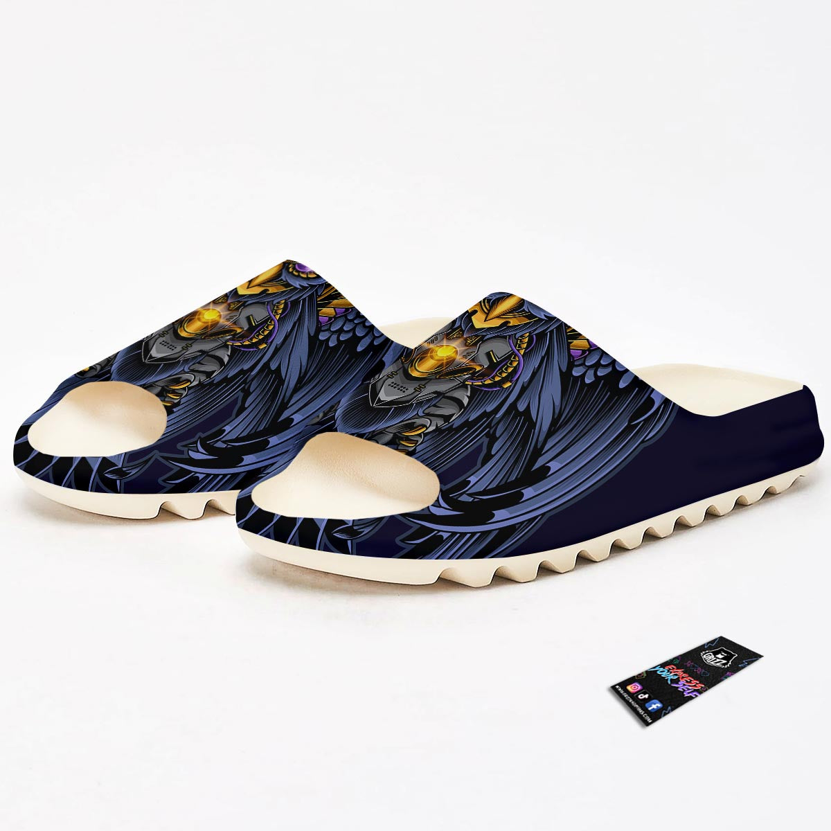 Owl Steampunk Print Sandals-grizzshop