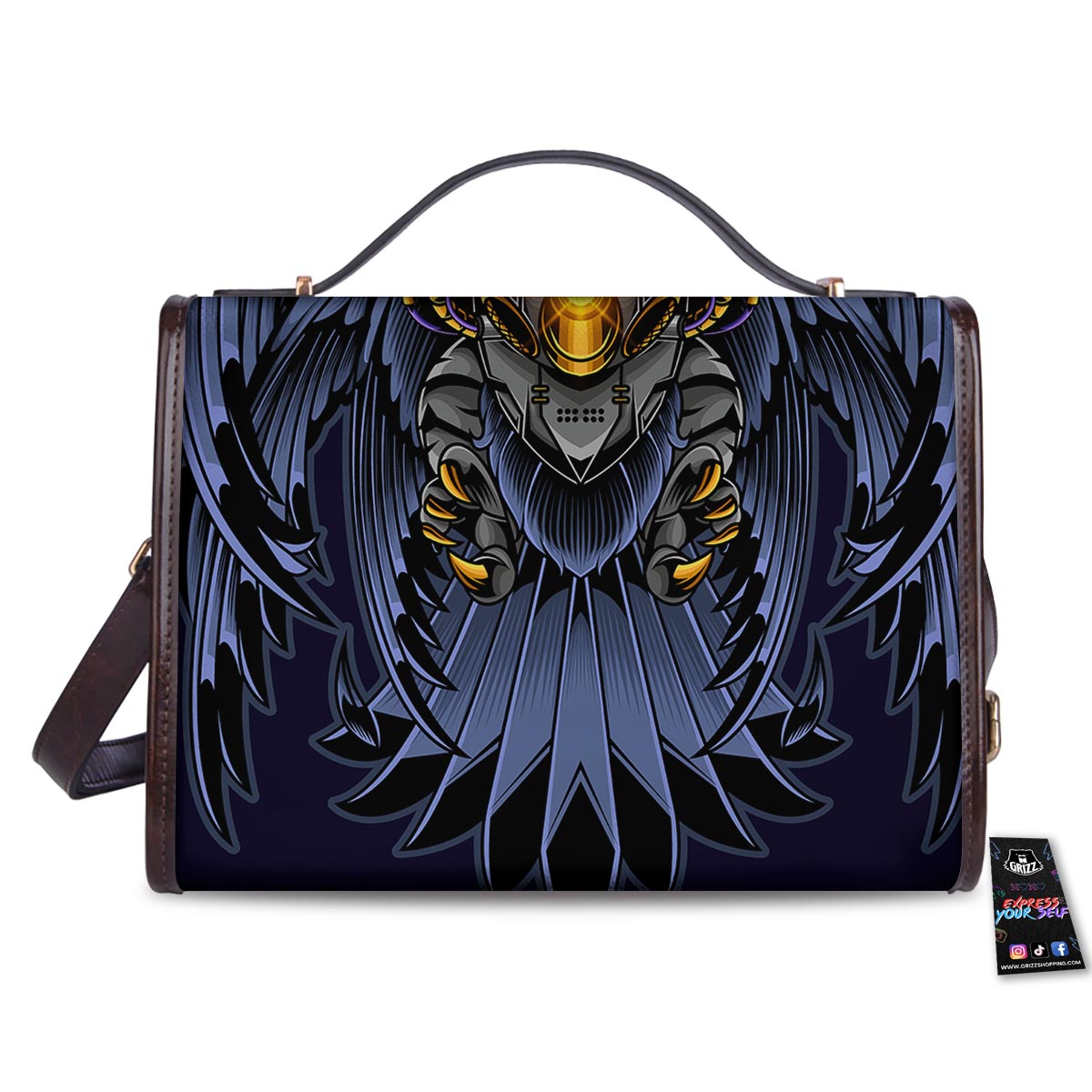Owl Steampunk Print Women's Satchel Bag
