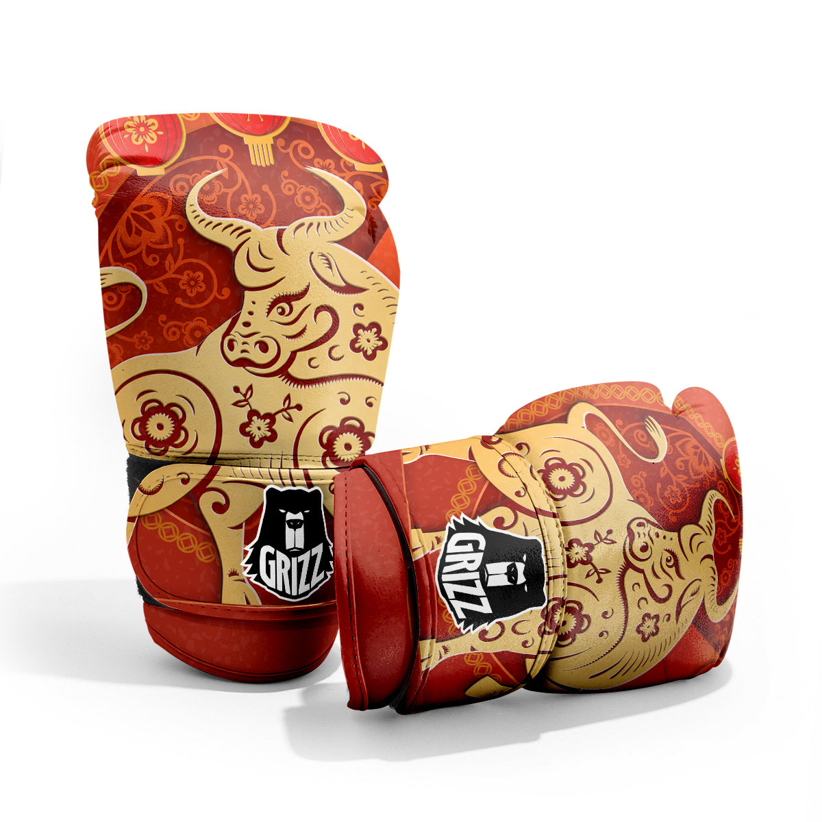 Ox Sign Chinese Horoscope Print Pro Boxing Glove