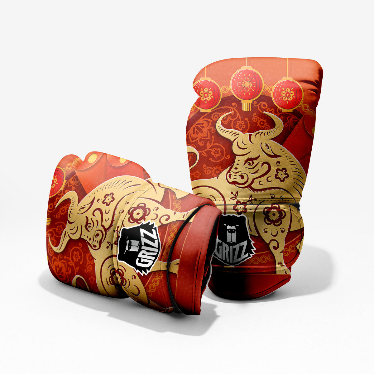 Ox Sign Chinese Horoscope Print Pro Boxing Glove
