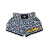 Oyste Hand Drawn Print Pattern Muay Thai Boxing Shorts-grizzshop