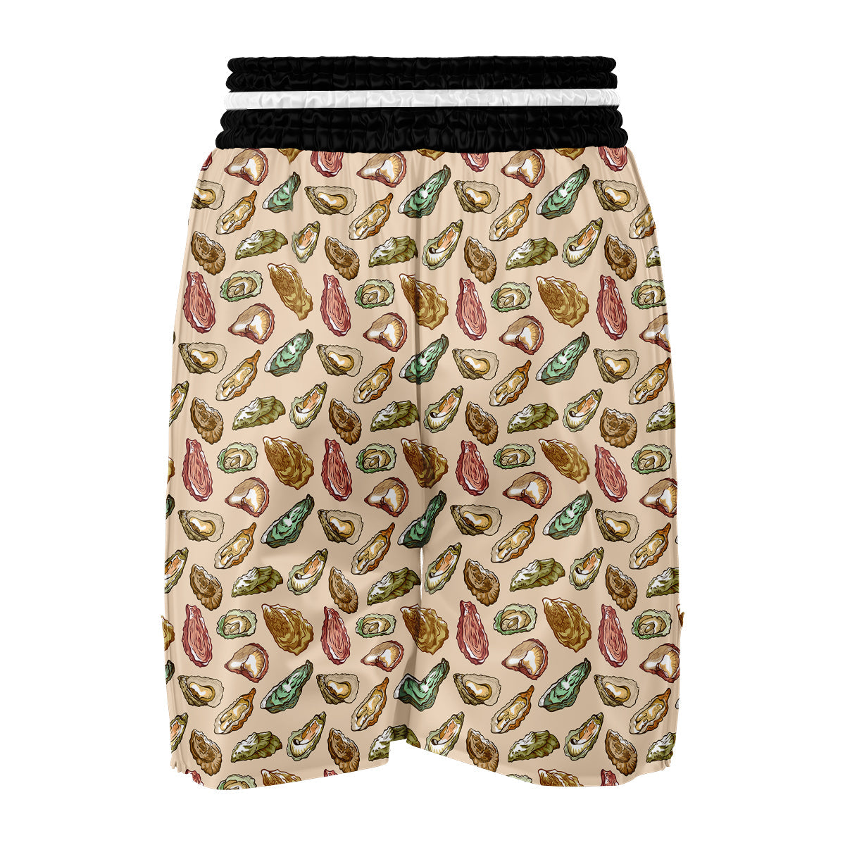 Oyster Sea Shell Print Pattern Boxing Shorts-grizzshop
