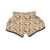 Oyster Sea Shell Print Pattern Muay Thai Boxing Shorts-grizzshop