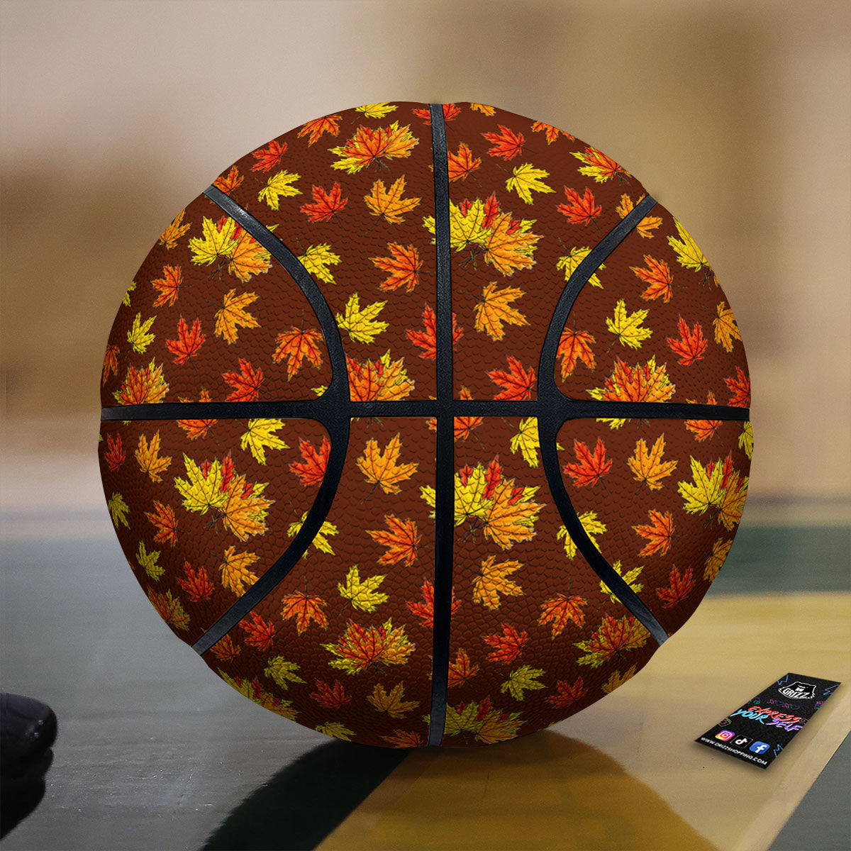 Painting Autumn Print Basketball-grizzshop