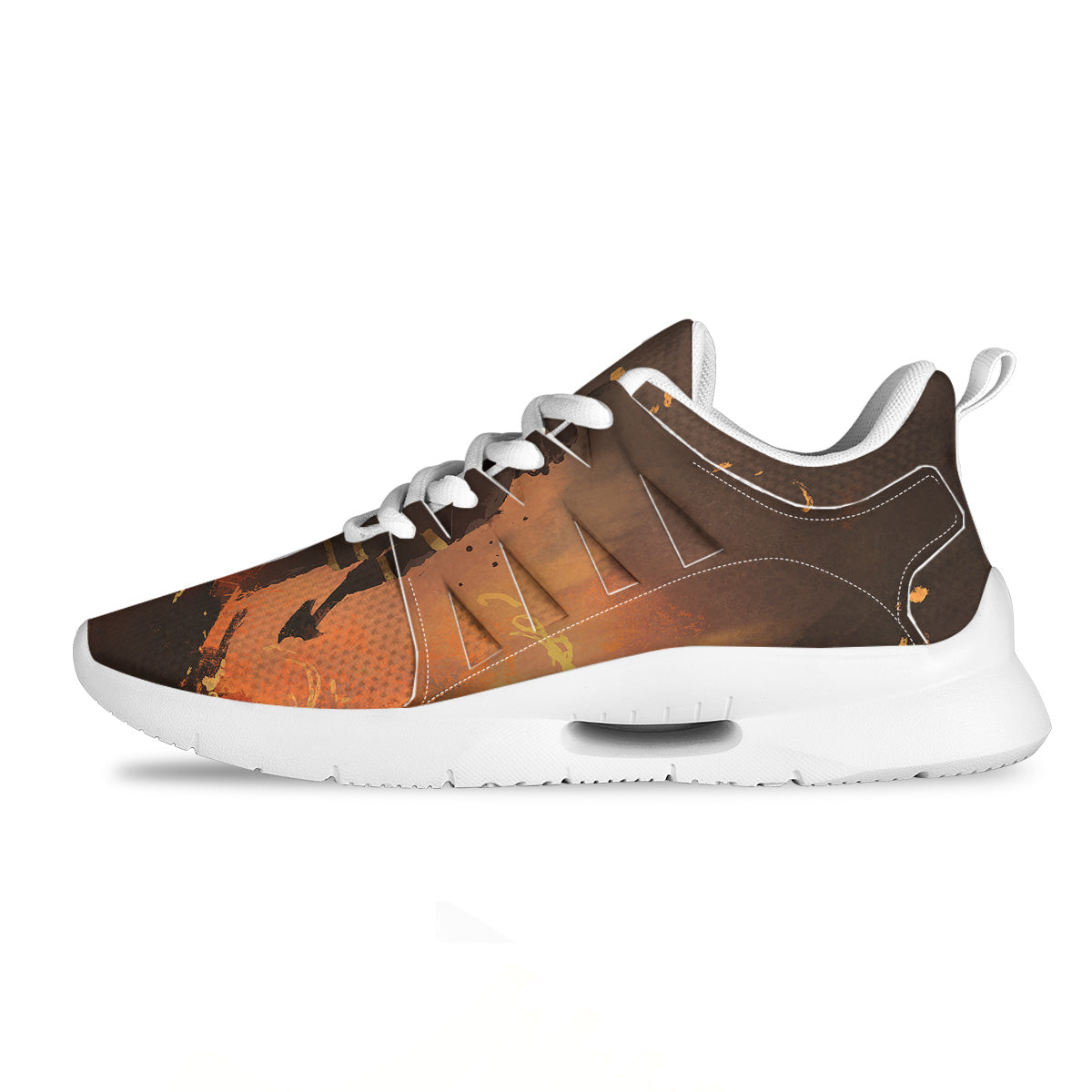Painting Brave Firefighter Print Tennis Shoes-grizzshop
