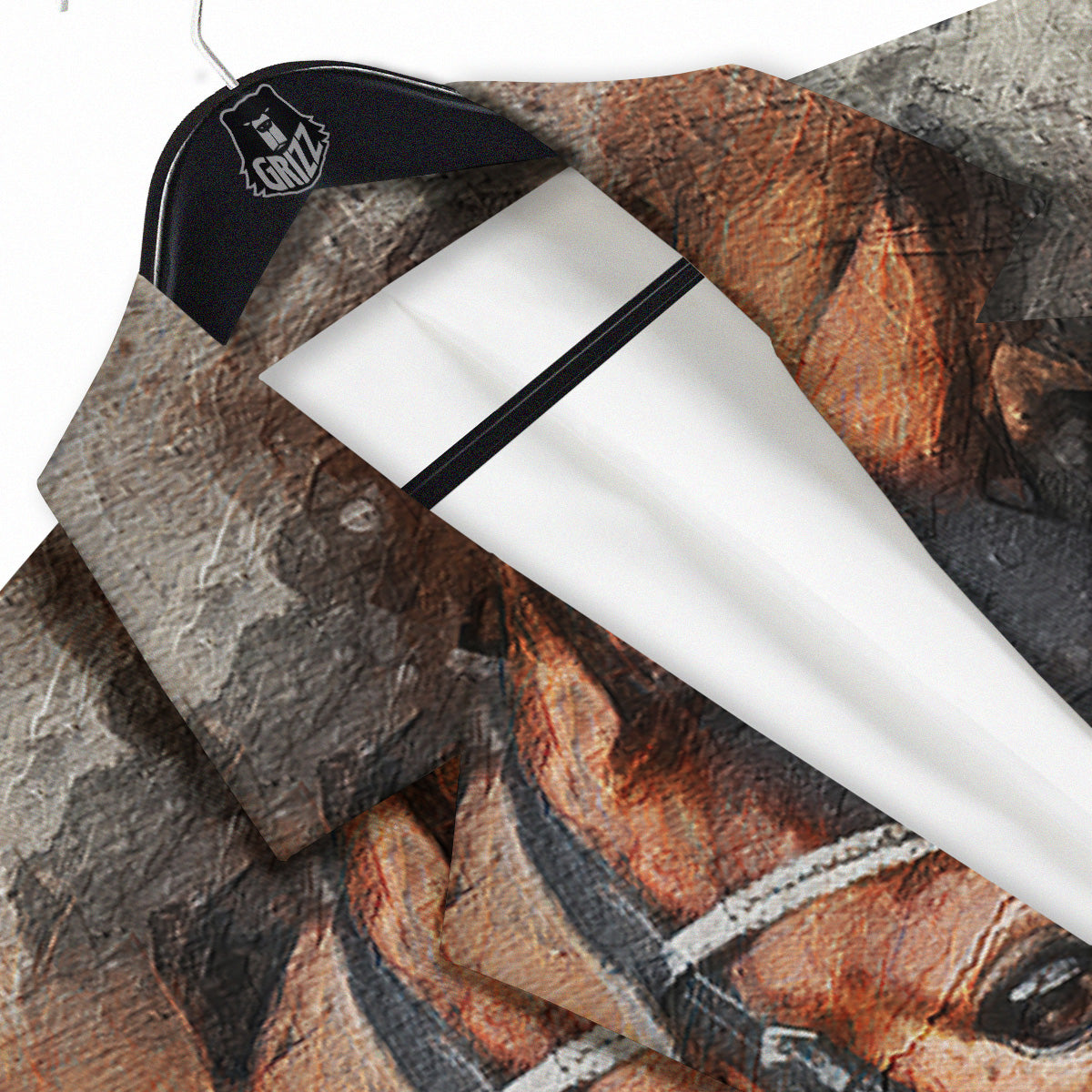 Painting Brown Horse Print Men's Sport Coat-grizzshop