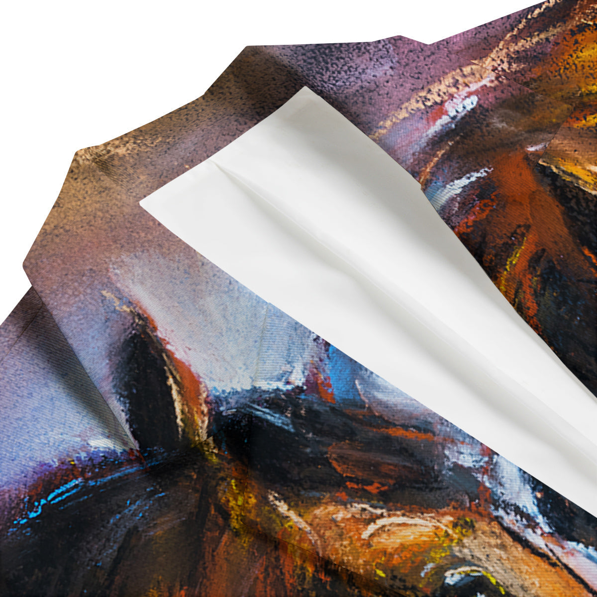 Painting Couple Horses Print Men's Blazer-grizzshop