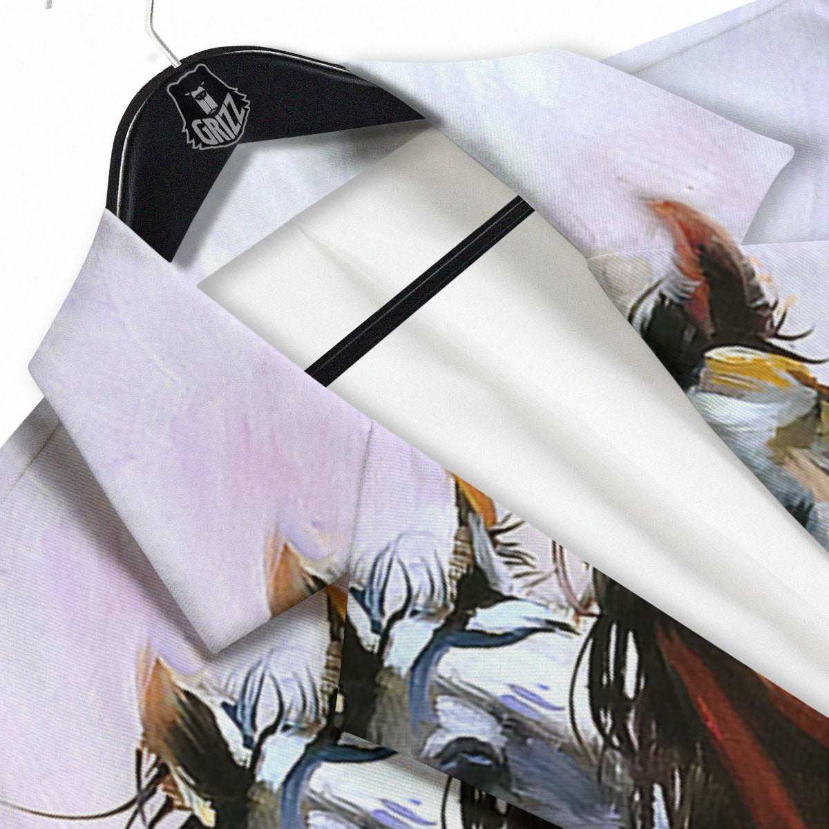 Painting Horse Vintage Print Men's Sport Coat-grizzshop