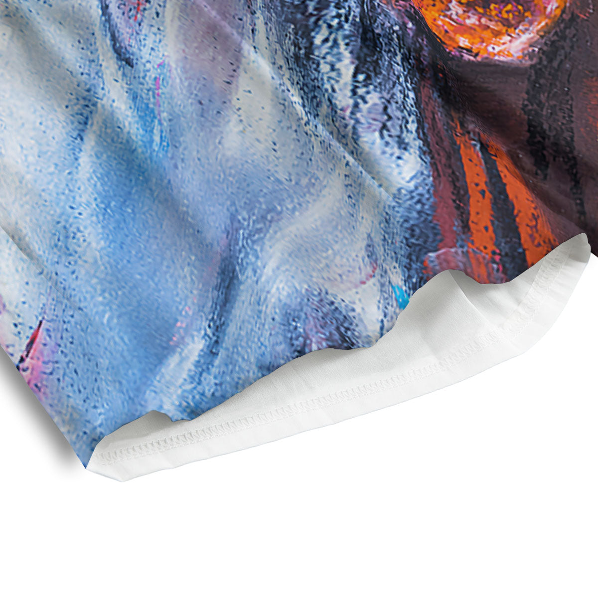 Painting Rooster Print Men's Athletic Shorts