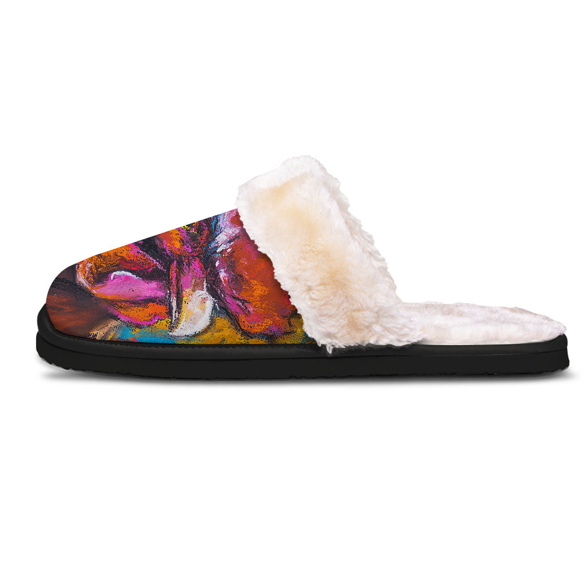 Painting Rooster Print Slippers-grizzshop