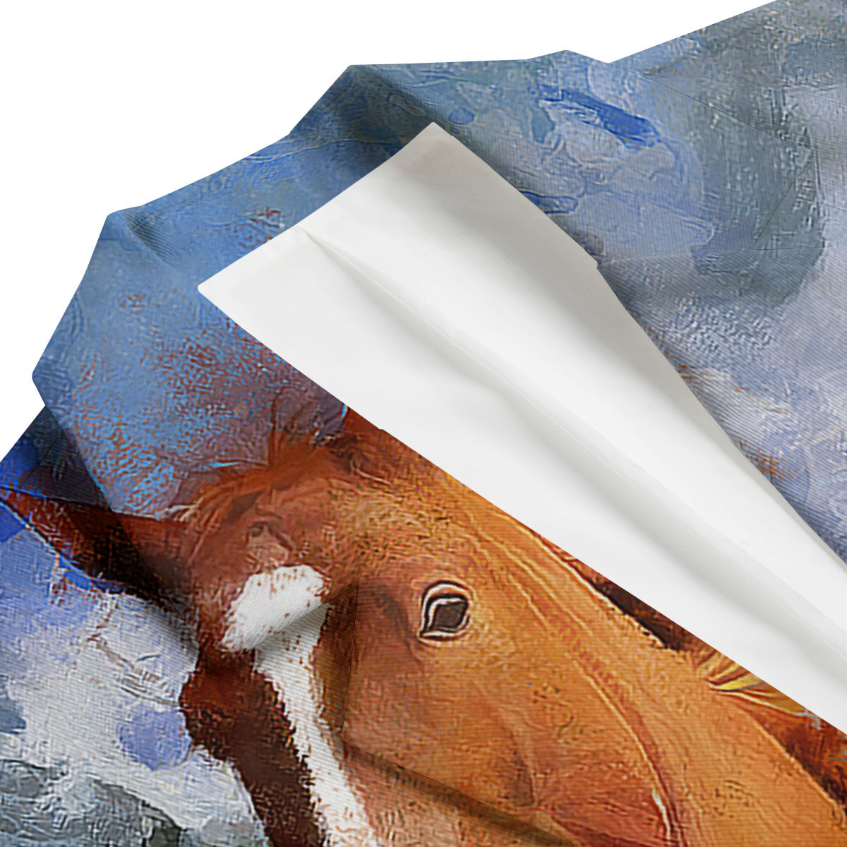 Painting Running Horses Print Men's Blazer-grizzshop