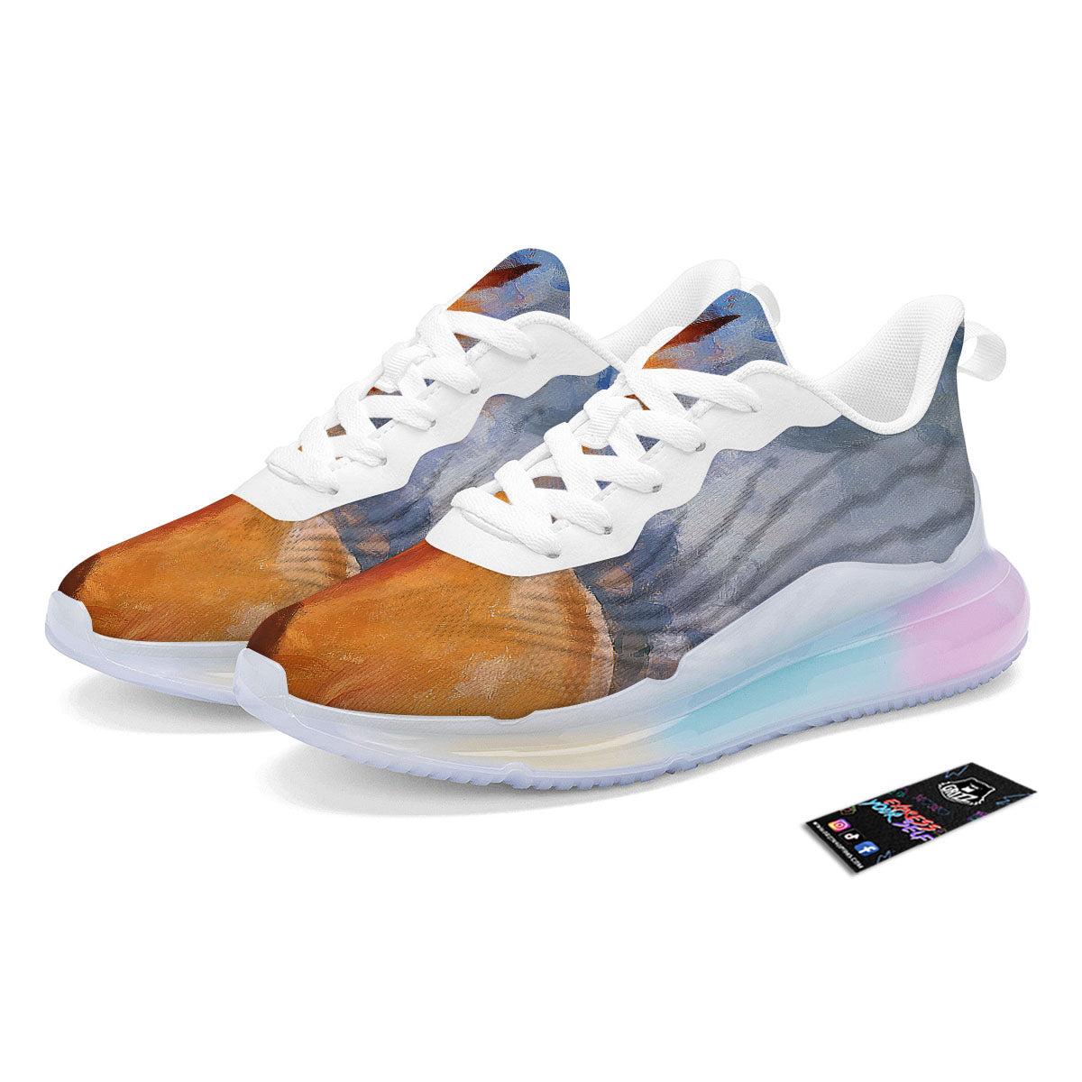 Painting Running Horses Print Running Sneakers-grizzshop