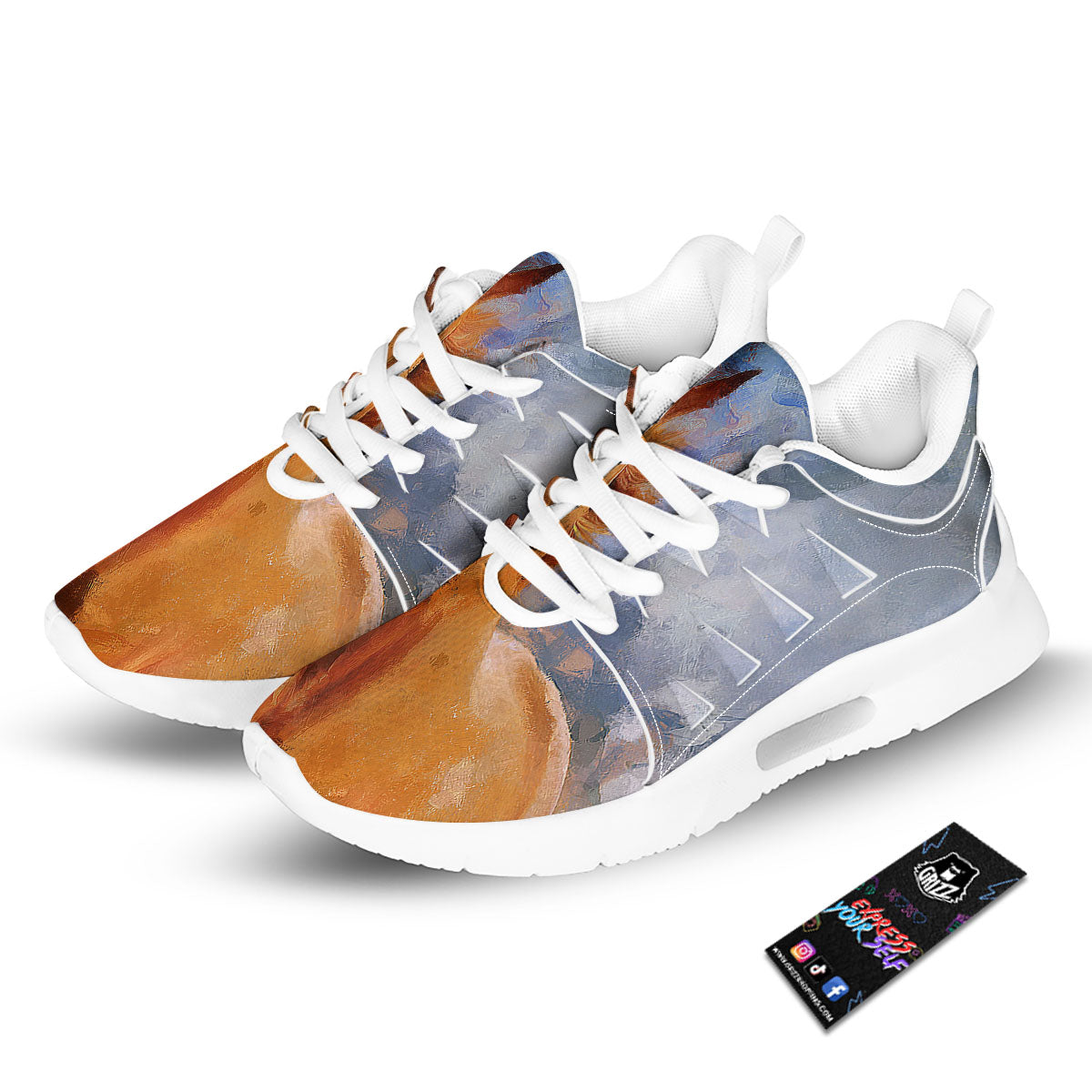 Painting Running Horses Print Tennis Shoes-grizzshop