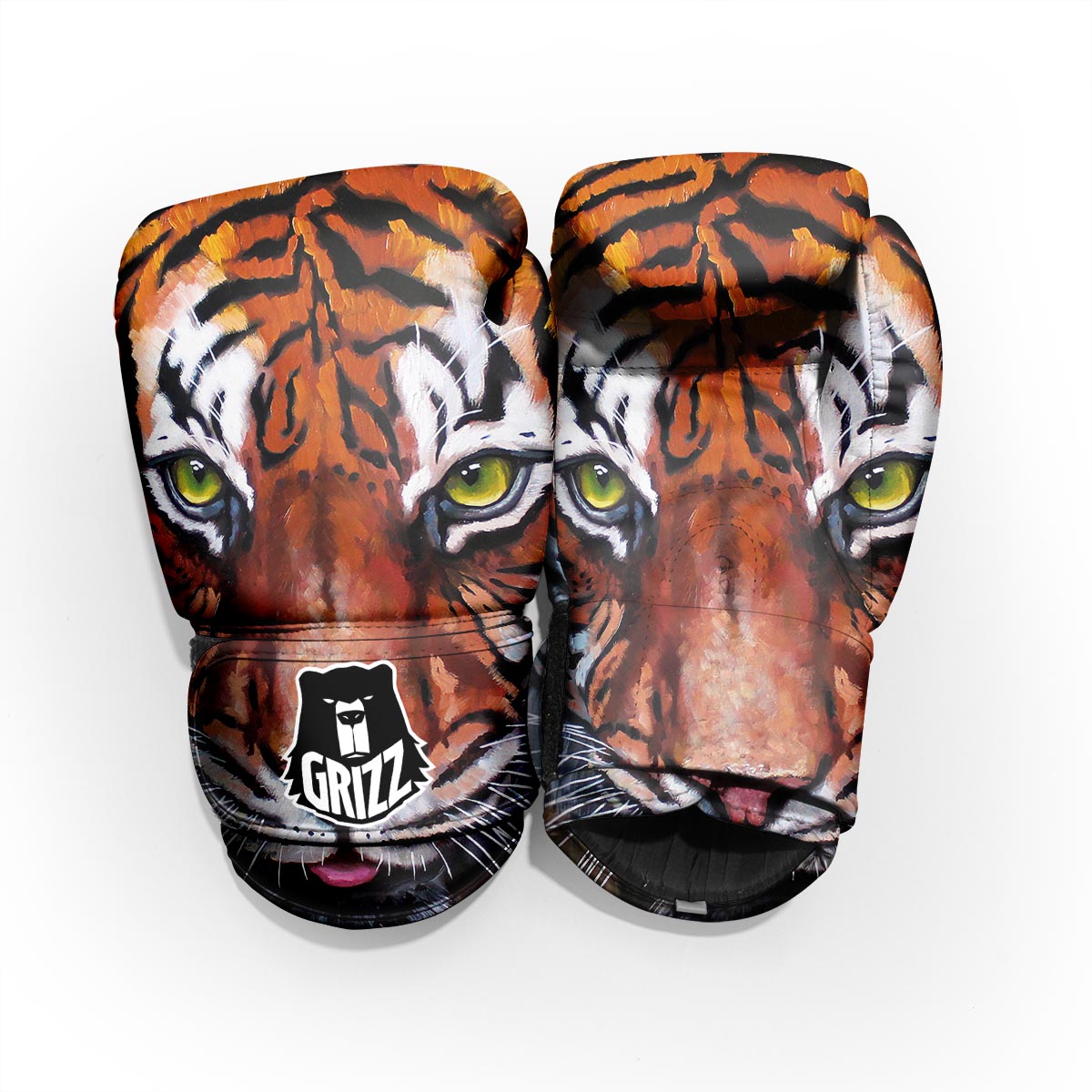 Painting Tiger Print Pro Boxing Glove